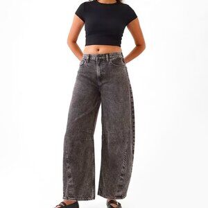 Gap High Rise Horseshoe Jeans Size 29 Tall in Black NWT